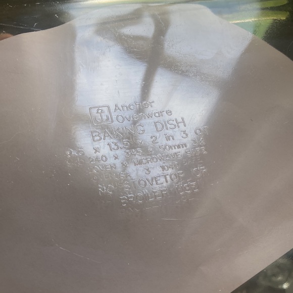 Anchor ovenware Baking Dish 3 QT model 1040 with basket for easy transport - Picture 10 of 17